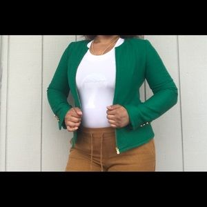 Talbots Green Jacket For Women Size 6 With